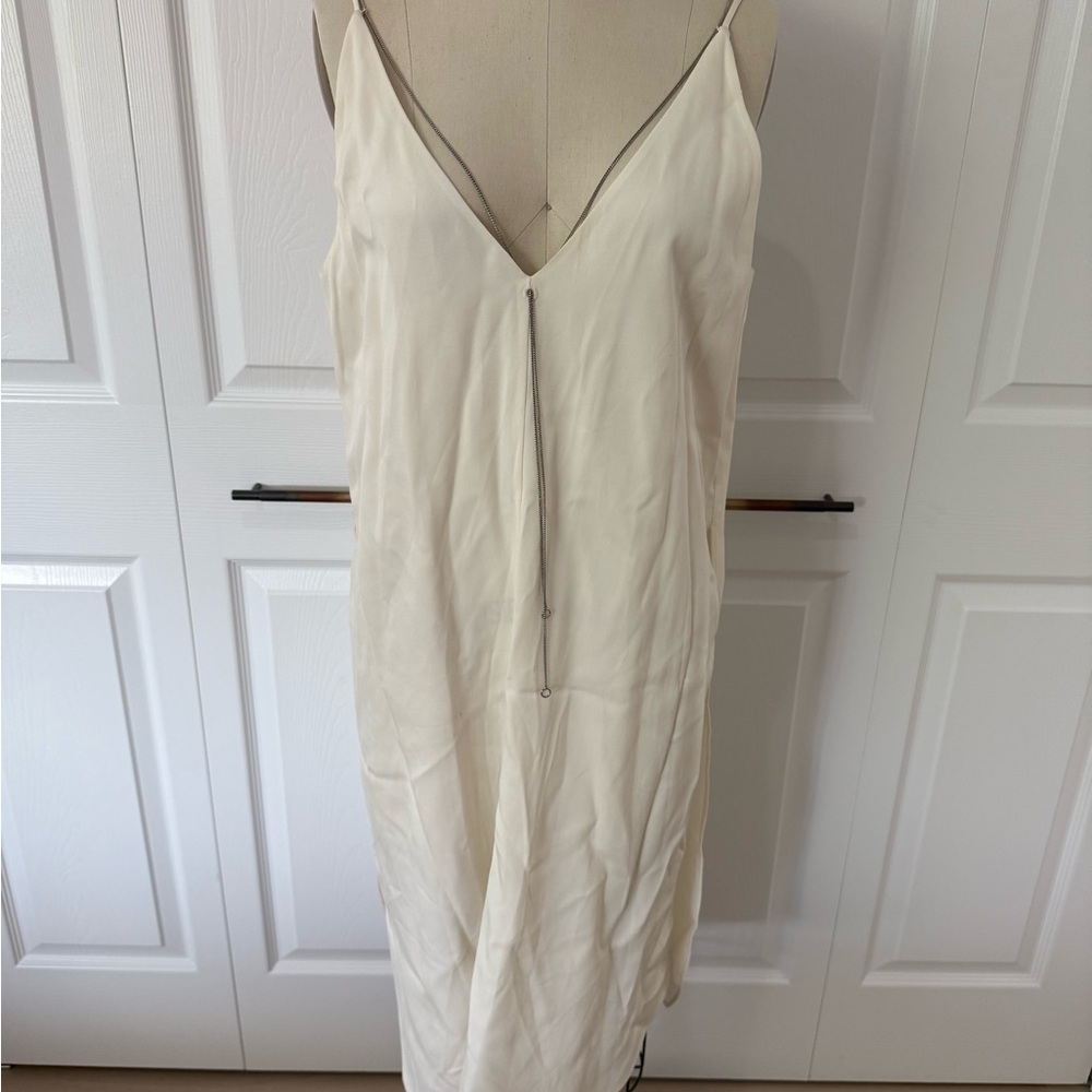 Alexander Wang Cream Chemise with Spaghetti Straps